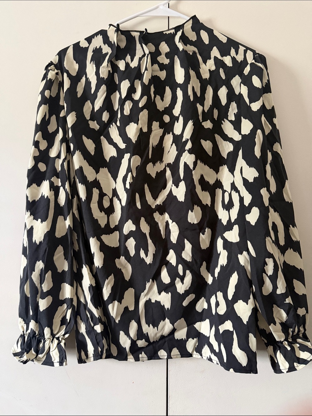 Black & Cream Animal Print Women's Skirt